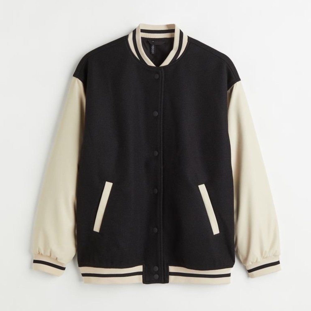 H&M Color Block Baseball bomber